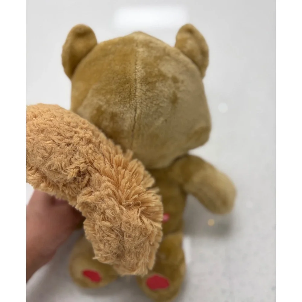 Care Bears Love-a-Lot Bear Plush in Squirrel Costume Pink Brown Stuffed Animal - Picture 4 of 4